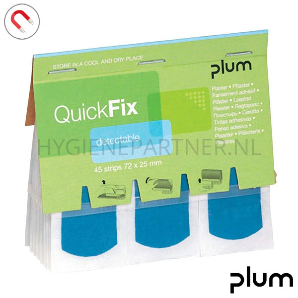 104350.000 Plum QuickFix 5513 pleisters detecteerbaar 72x25 mm blauw
