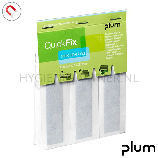 104352.000 Plum QuickFix Long 5509 pleisters detecteerbaar 120x20 mm blauw