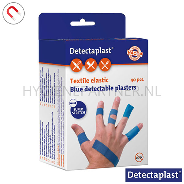 DE891098 Detectaplast 8142EPH Elastic pleisters detecteerbaar blauw 5 formaten