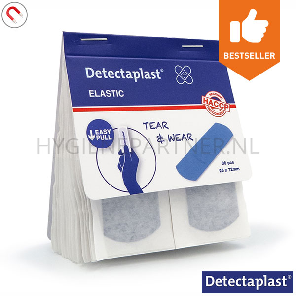 DE891108 Detectaplast Elastic Tear&Wear pleisters detecteerbaar 25x72 mm