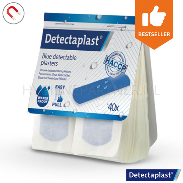 100032.000 Detectaplast 8141PD waterproof Tear&Wear pleisters detecteerbaar 25x72 mm