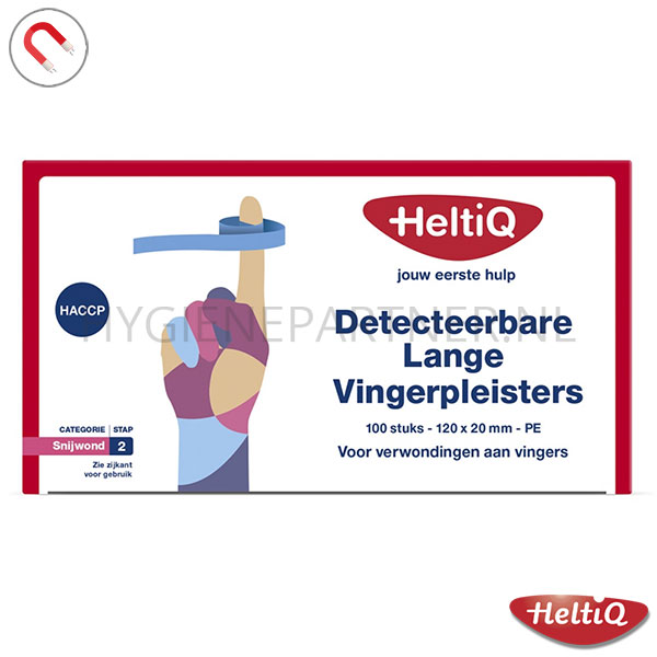 104286.000 HeltiQ detecteerbare lange vingerpleisters PE 120x20 mm