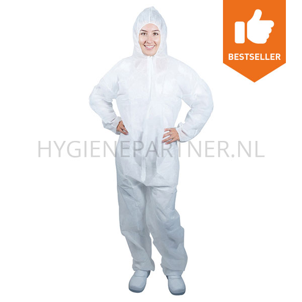 106477.050 Propguard wegwerpoverall met capuchon wit