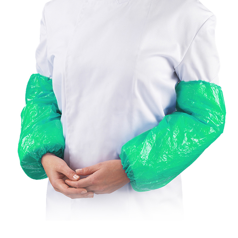 109279.020 Hycare disposable overmouw handgemaakt 20 mu polyethyleen 40x20 cm groen