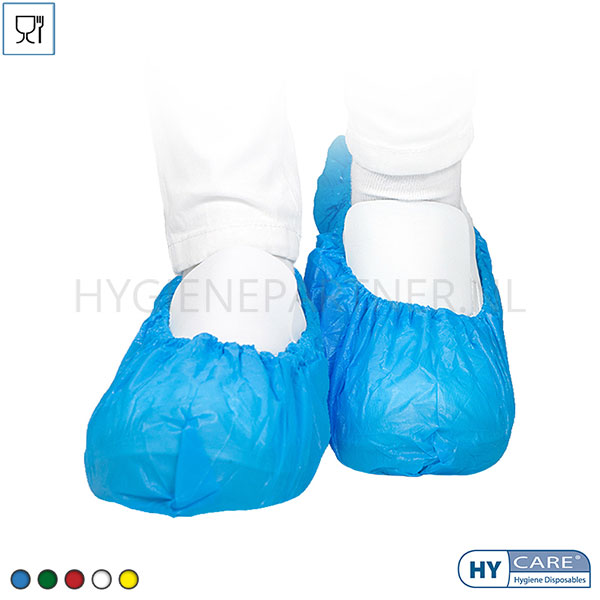 DI301001-30 Hycare disposable overschoen 40 mu polyethyleen 41 x 15 cm blauw
