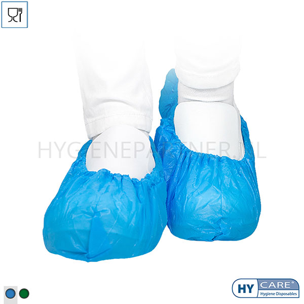 109296.030 Hycare disposable overschoen 40 mu polyethyleen 41 x 15 cm blauw