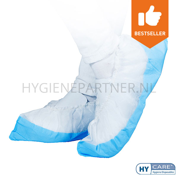 109298.030 Hycare disposable overschoen polypropyleen met geruwde CPE zool 41 x 16 cm