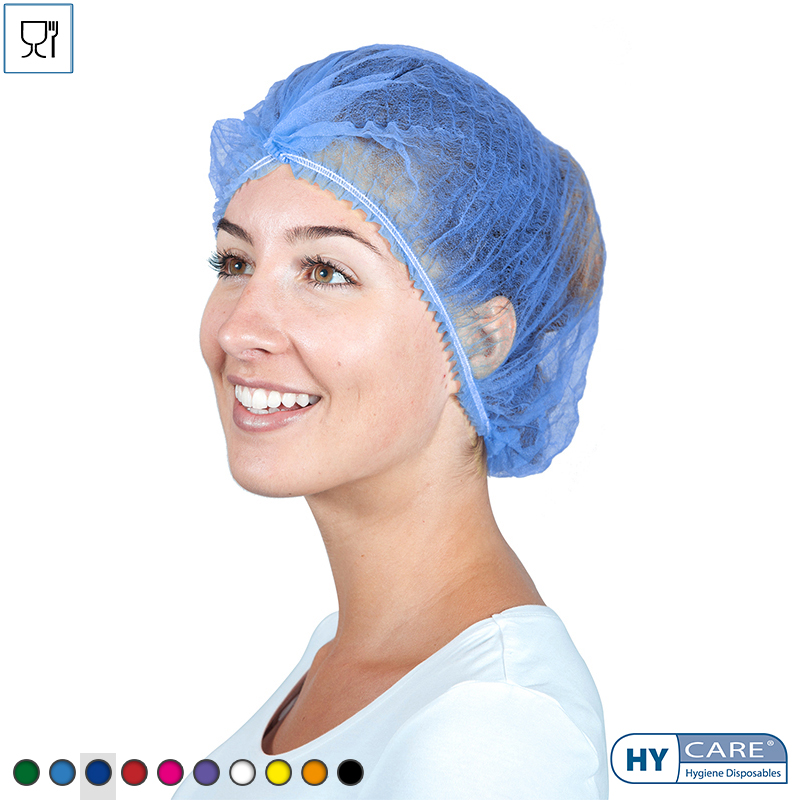 DI351001-33 Hycare disposable haarnetjes wokkel non-woven polypropyleen donkerblauw