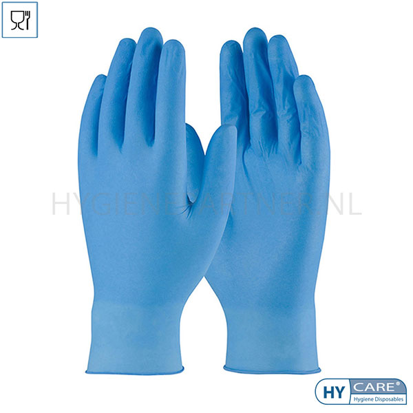 106659.030 Hycare disposable handschoen latex gepoederd 240 mm blauw