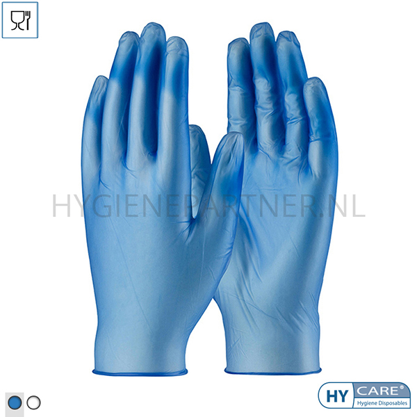 DI601002-30 Hycare disposable handschoen vinyl ongepoederd blauw