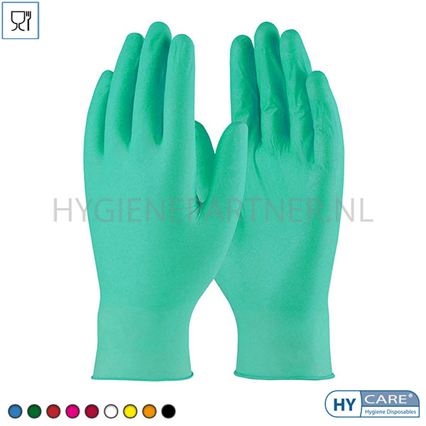 DI651005-20 Hycare disposable handschoen nitril ongepoederd 240 mm groen