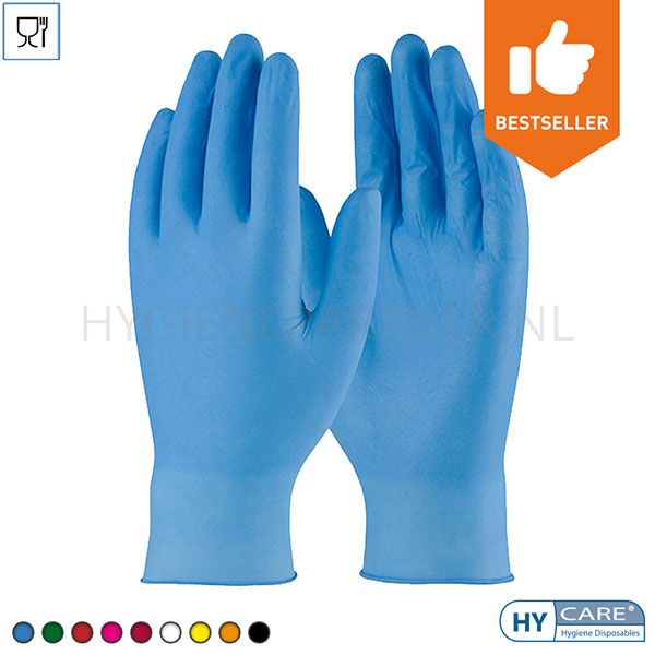 106522.030 Hycare disposable handschoen nitril ongepoederd 240 mm blauw