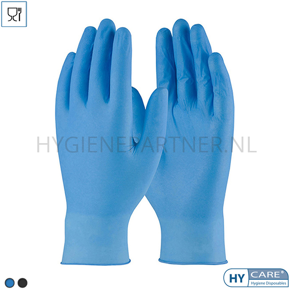 DI651019-30 Hycare disposable handschoen heavy nitril ongepoederd blauw 240 mm
