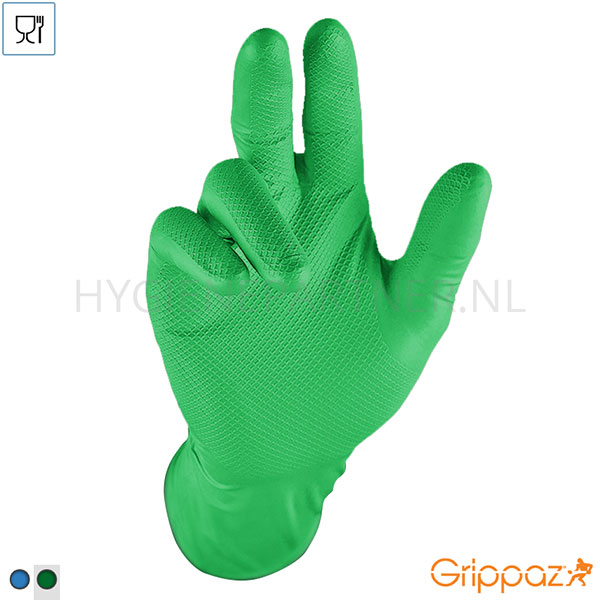 DI651035-20 Grippaz 306GR disposable handschoen nitril chemiebestendig 300 mm groen