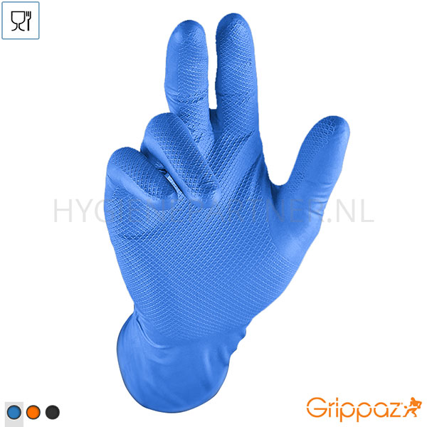 106484.030 Grippaz 246BL disposable handschoen nitril chemiebestendig 240 mm blauw