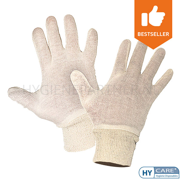 109348.000 Hycare disposable onderhandschoen interlock katoen/tricot ecru 300 mm
