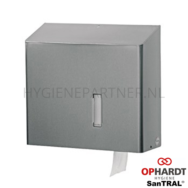 DP101006 Ophardt SanTRAL RHU 31 E ST toiletroldispenser RVS jumbo