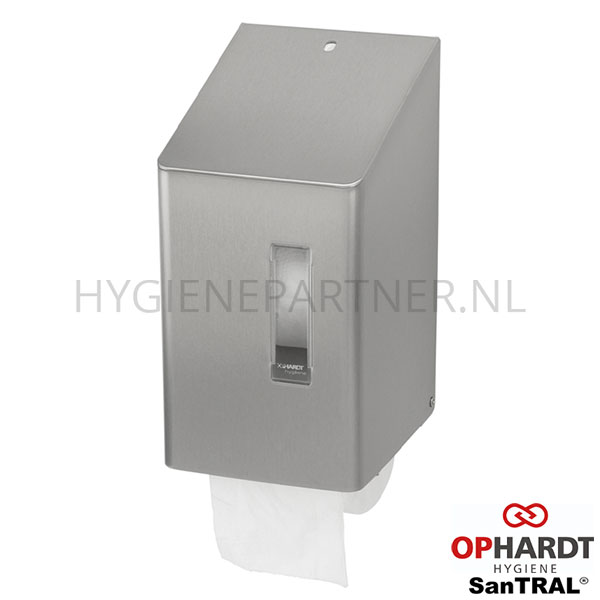DP101028 Ophardt SanTRAL SRU 2 E ST toiletpapierdispenser RVS doprol