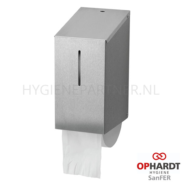 DP101032 Ophardt SanFER D02 E toiletpapierdispenser RVS doprol