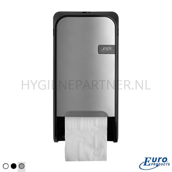 DP101040-89 Euro Products Quartz Silver toiletpapier dispenser doprollen