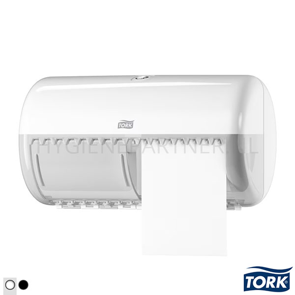 DP101047-50 Tork 557000 Twin toiletroldispenser traditioneel T4 wit