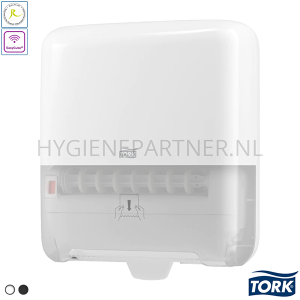 DP201002 Tork Matic handdoekrol dispenser Elevation H1 wit