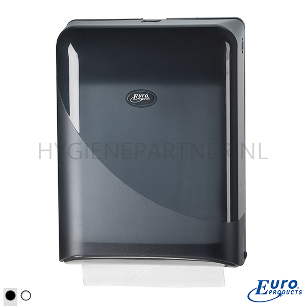 DP201006-90 Euro Products Pearl Black vouwhanddoekdispenser interfold en Z-vouw