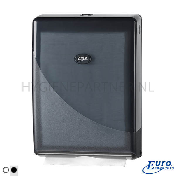 DP201007-90 Euro Products Pearl Black handdoekdispenser multifold en C-vouw