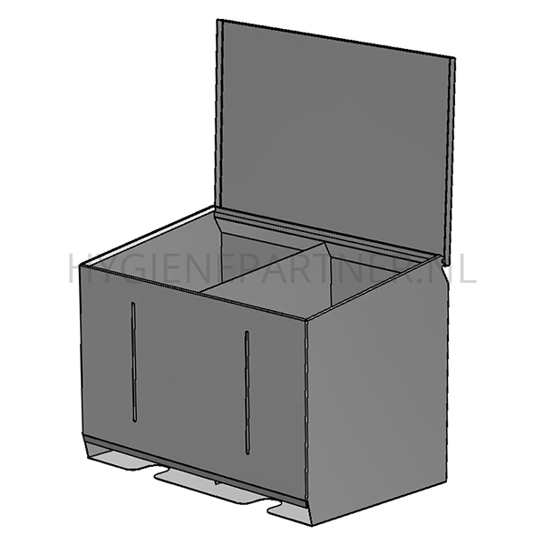 113003.000 Dispenser RVS dubbel 608x399x450 mm