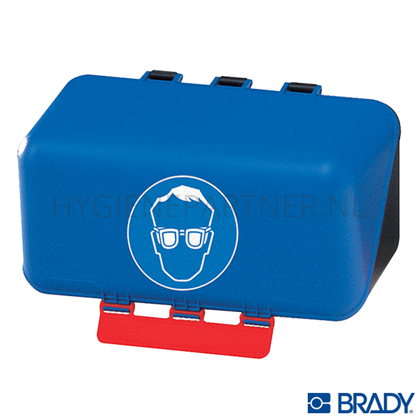 DP451002 Brady opbergdoos veiligheidsbril klein 236x120x120 mm blauw