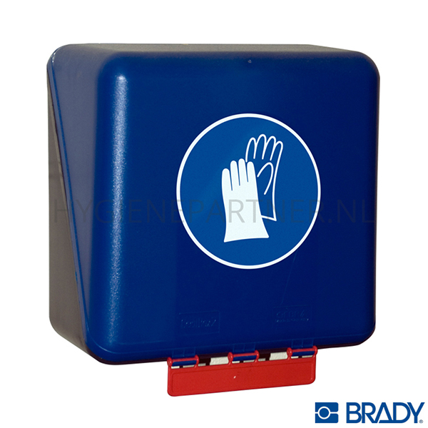 DP451007 Brady opbergdoos handschoen middelgroot 236x225x125 mm blauw
