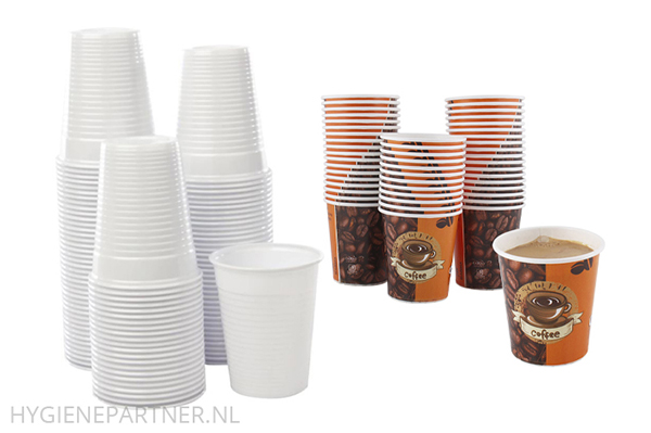 Disposable drinkbekers en wegwerp drankbenodigdheden | Hygienepartner.nl | Hygienepartner.nl