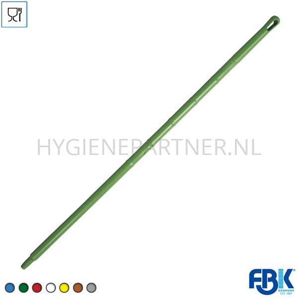 FB051017-20 FBK 29758-5 polypropyleen steel one-piece ergonomisch 1300 mm groen