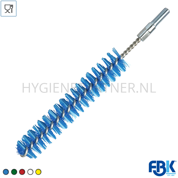 FB201023-30 Pijpborstel steelmodel medium FBK 10772-2 ø20x160 mm blauw