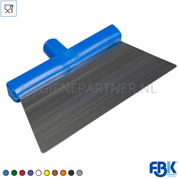 FB251005-30 Vloerschraper RVS blad FBK 28281-2 280x110 mm blauw