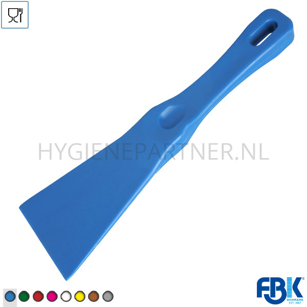 FB261005-30 FBK 82904-2 handschraper polypropyleen 75 mm blauw