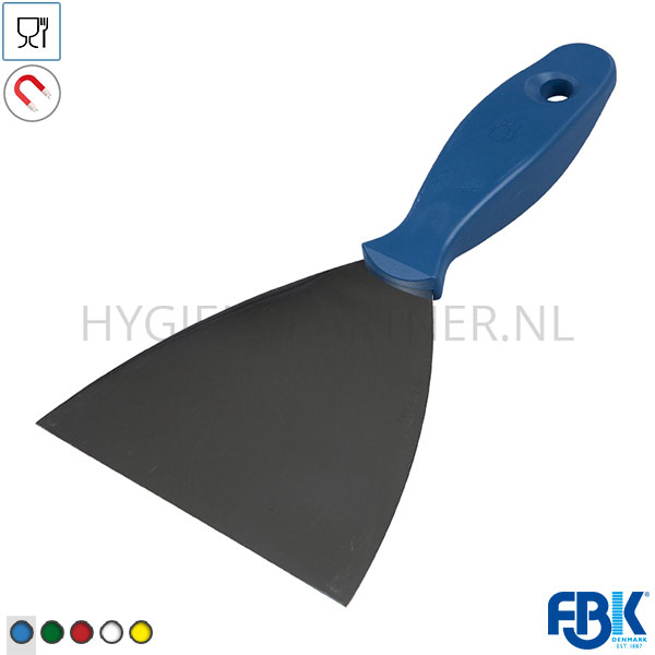 104671.030 FBK 78102-2 handschraper detecteerbaar RVS blad 120 mm blauw