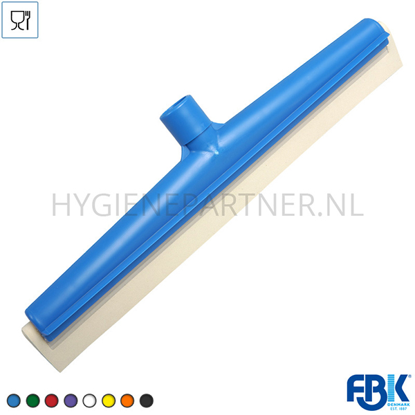 FB291008-30 Vloertrekker vast wit rubber FBK 28403-2 400 mm blauw