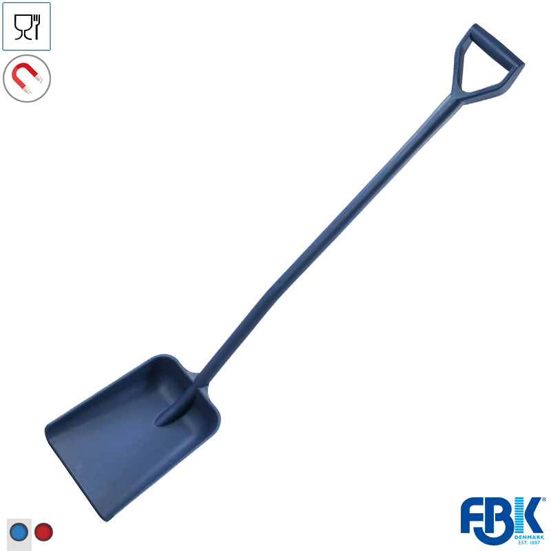 104713.030 FBK 75103-2 schop detecteerbaar D-grip 1330 mm blauw