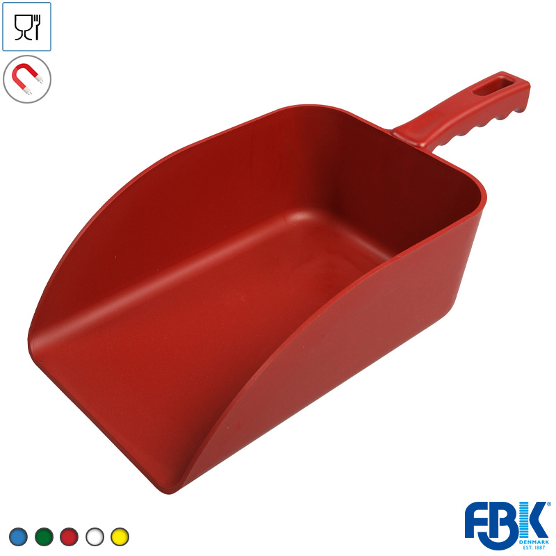 FB451001-40 FBK 75107-3 handschep detecteerbaar polypropyleen 1000 gr rood