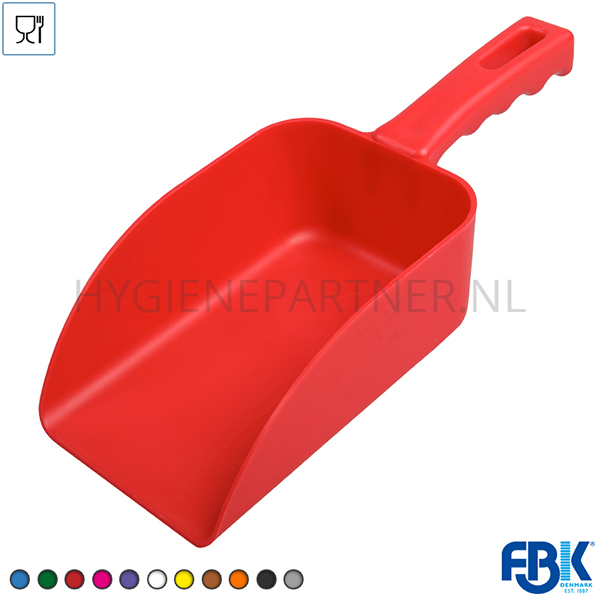 FB451004-40 Handschep FBK 15105-3 500 g 100x260 mm rood