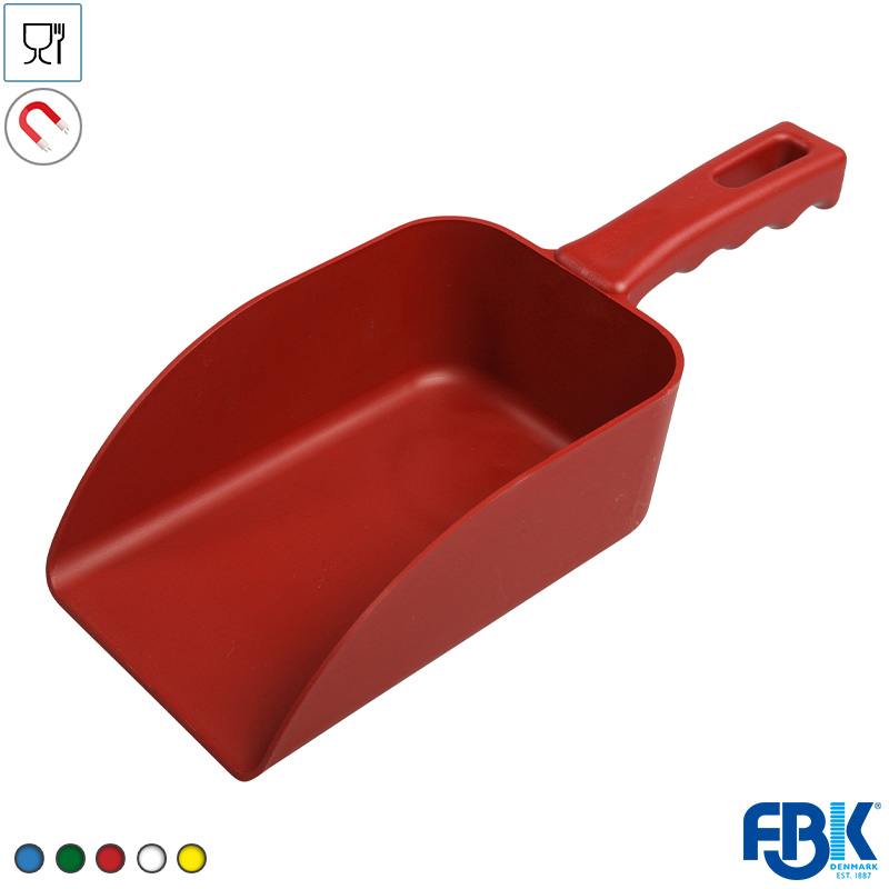 FB451007-40 FBK 75105-3 handschep detecteerbaar polypropyleen 500 gr rood