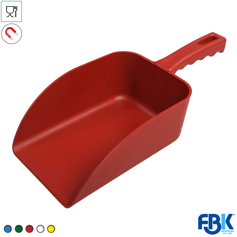 FB451008-40 FBK 75106-3 handschep detecteerbaar polypropyleen 750 gr rood