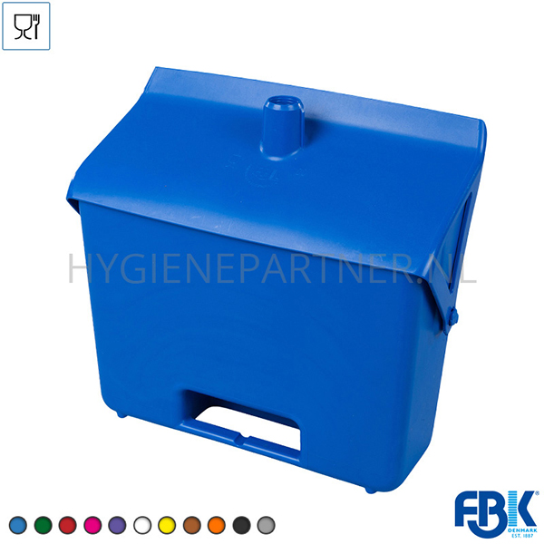 FB471004-30 FBK 80201-2 hotelstofblik hygiënisch zonder steel blauw