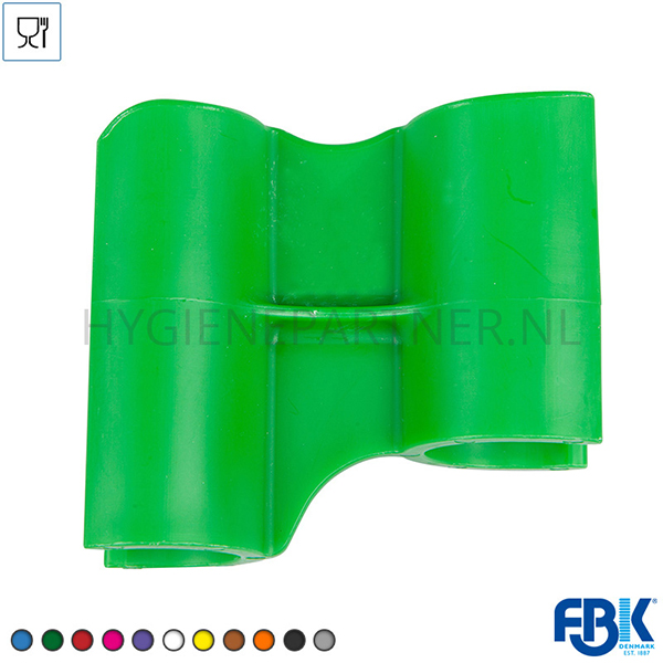 FB471006-20 FBK 80204-5 steelclip polypropyleen voor hotelstofblik groen