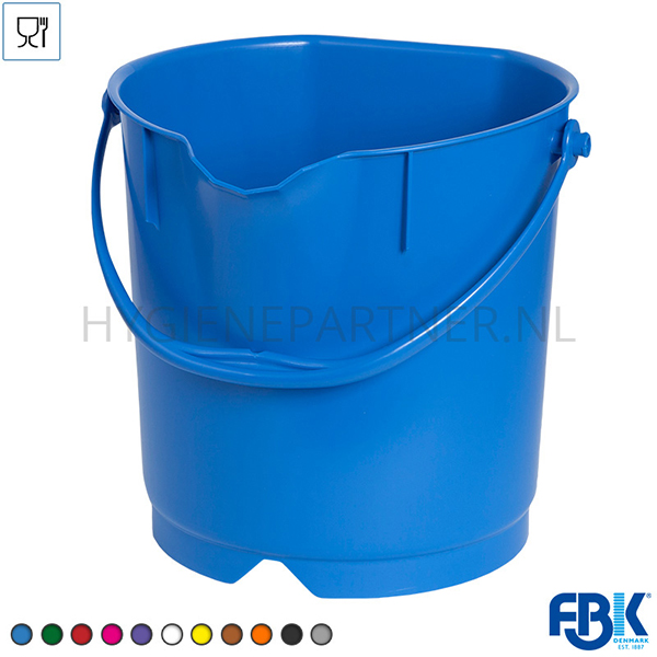 FB501008-30 Emmer PP FBK 80102-2 9 liter blauw