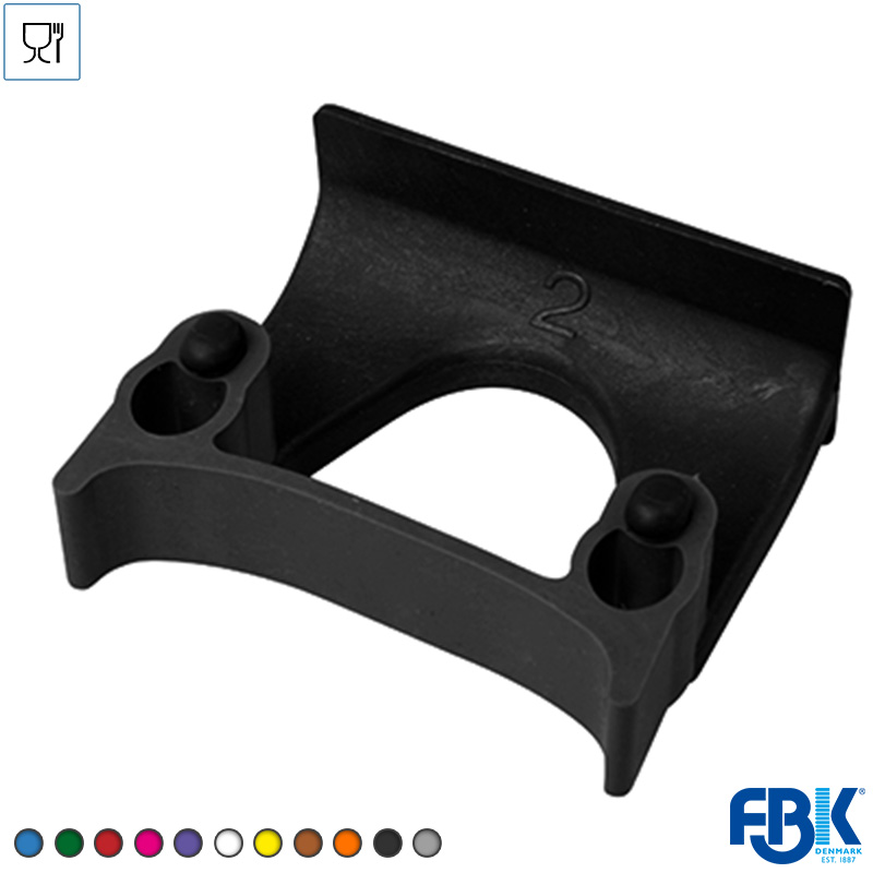 104738.090 Ophangklem voor ophangrail FBK 15151-6 ø28-38 mm zwart