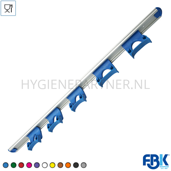 FB551008-30 Ophangrail 5x klem FBK 15157-2 900 mm blauw