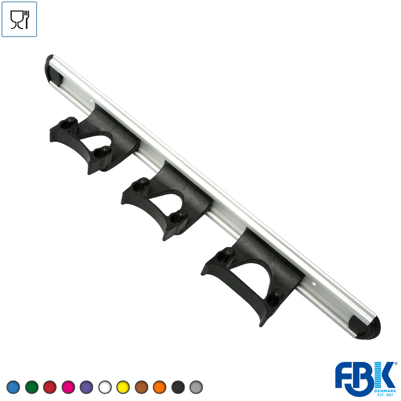 104748.090 Ophangsysteem 3x klem FBK 15155-6 460x65 mm zwart