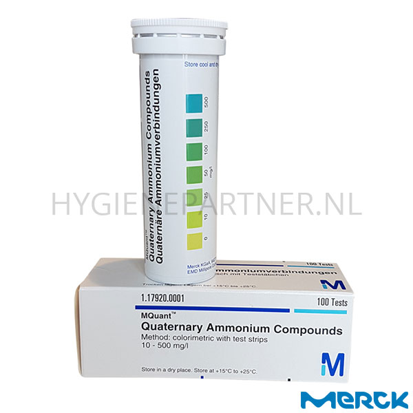 HC051024 MQuant Quat teststrookjes 0-500 mg/l